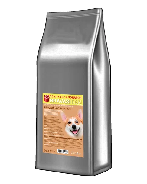 BRAVADI FAN для собак всех пород ИНДЕЙКА с ячменем