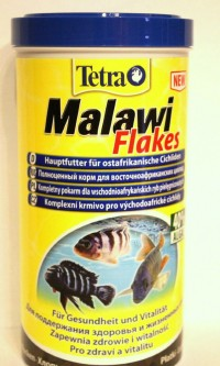 TetraMalawi Flakes корм для растительноядных рыб с водорослями, хлопья 250 мл