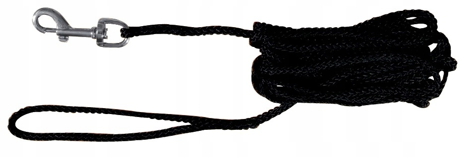 Поводок тросовый, нейлон, 10 м /ф 5 мм, чёрный