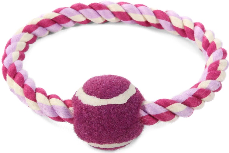 Игрушка MINI DOGS для собак мелких пород Веревка-кольцо, мяч, d38/120мм
