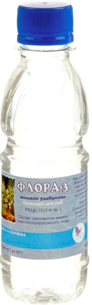 Удобрение для аквариумных растений Флора-3 бутылка 200мл
