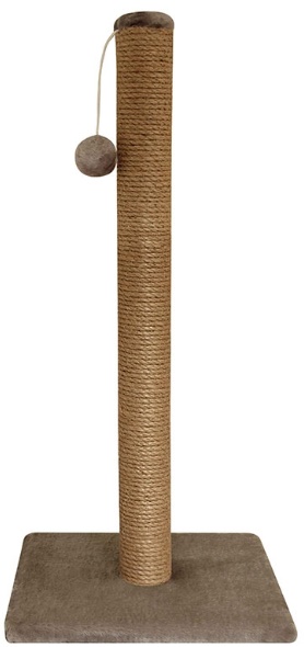 Когтеточка "Столбик №10" длинная с игрушкой 360х360х760мм