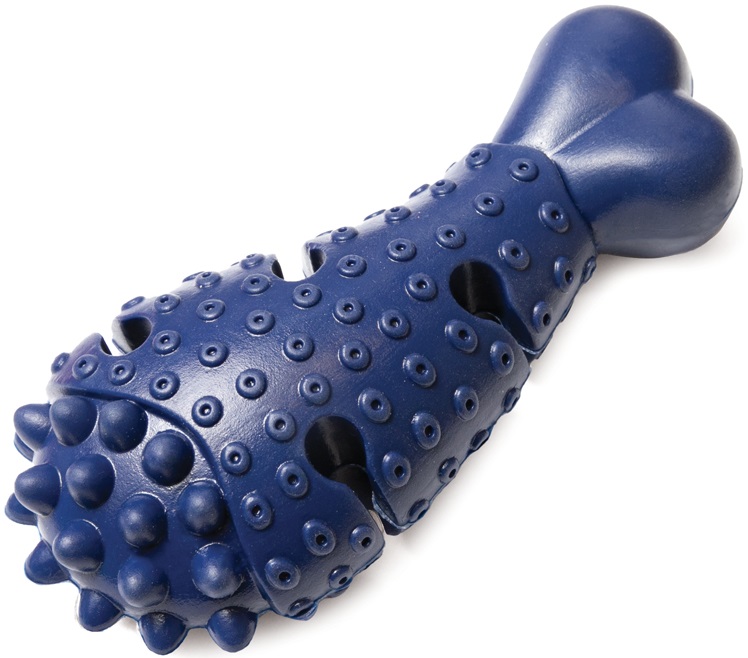 Игрушка для собак из цельнолитой резины "Окорок с шипами", 130мм