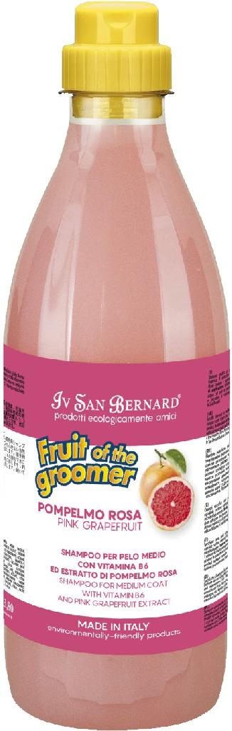 ISB Fruit of the Grommer Pink Grapefruit Шампунь для шерсти средней длины с витаминами 500мл