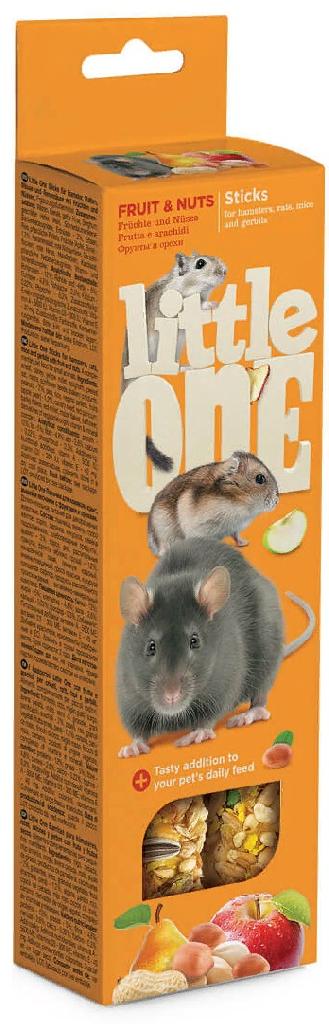 Little One Палочки д/хомяков, крыс, мышей с фрукт/орехами