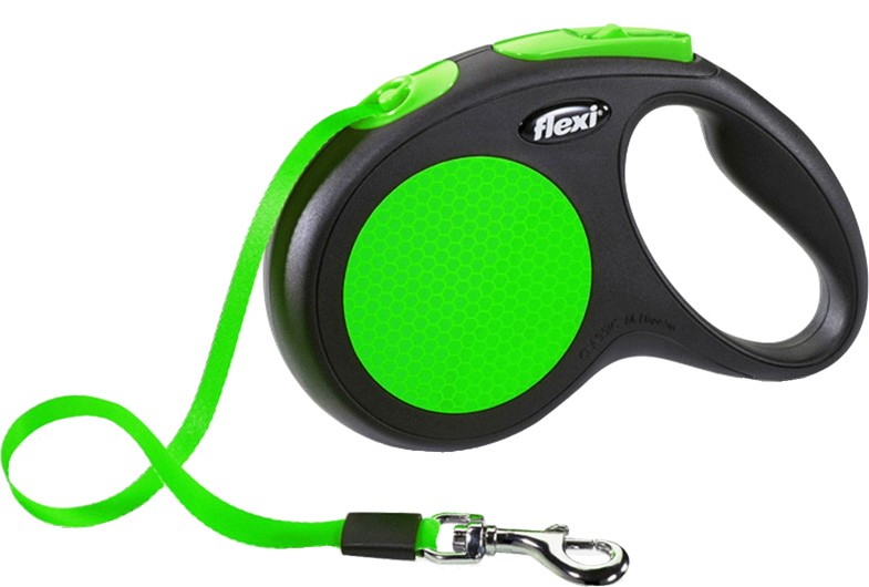 Рулетка FLEXI Limited Edition New Neon M (до 25 кг) лента 5 м