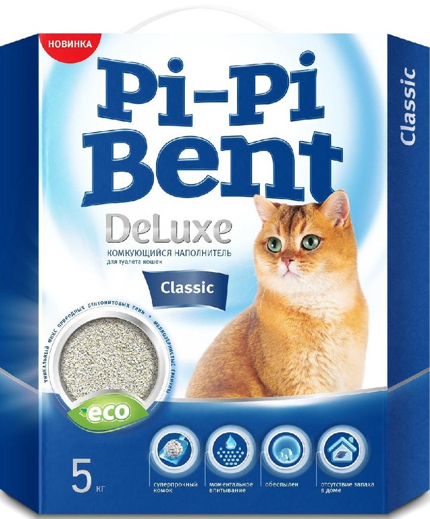 Наполнитель Pi-Pi-Bent Deluxe Classik коробка 5кг