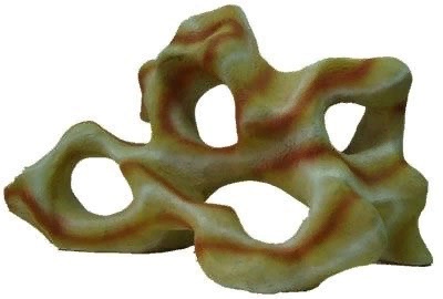 Грот для аквариума "Камень светлый с отверстиями" 28*13.2*16см