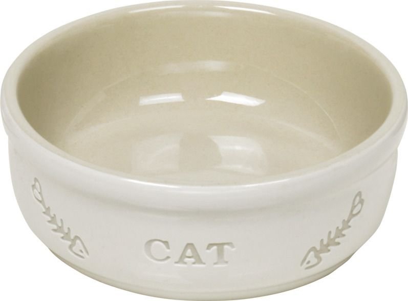 Миска керамическая белая CAT 0,24л