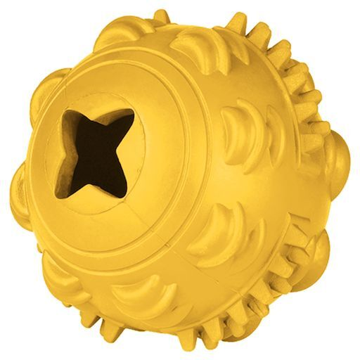 Игрушка Mr.Kranch для собак Мяч 8см желтый с ароматом сливок