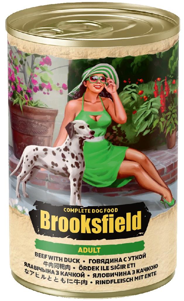 BROOKSFIELD Adult Dog конс. для собак Говядина с Уткой и рисом 400г