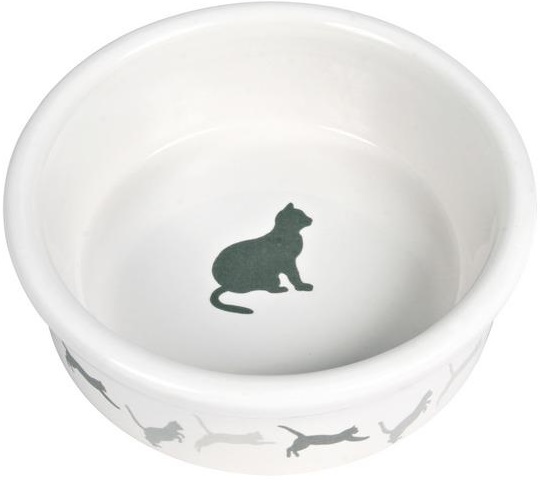 Миска керамическая с рисунком "Кошка" 0,25л, 11см