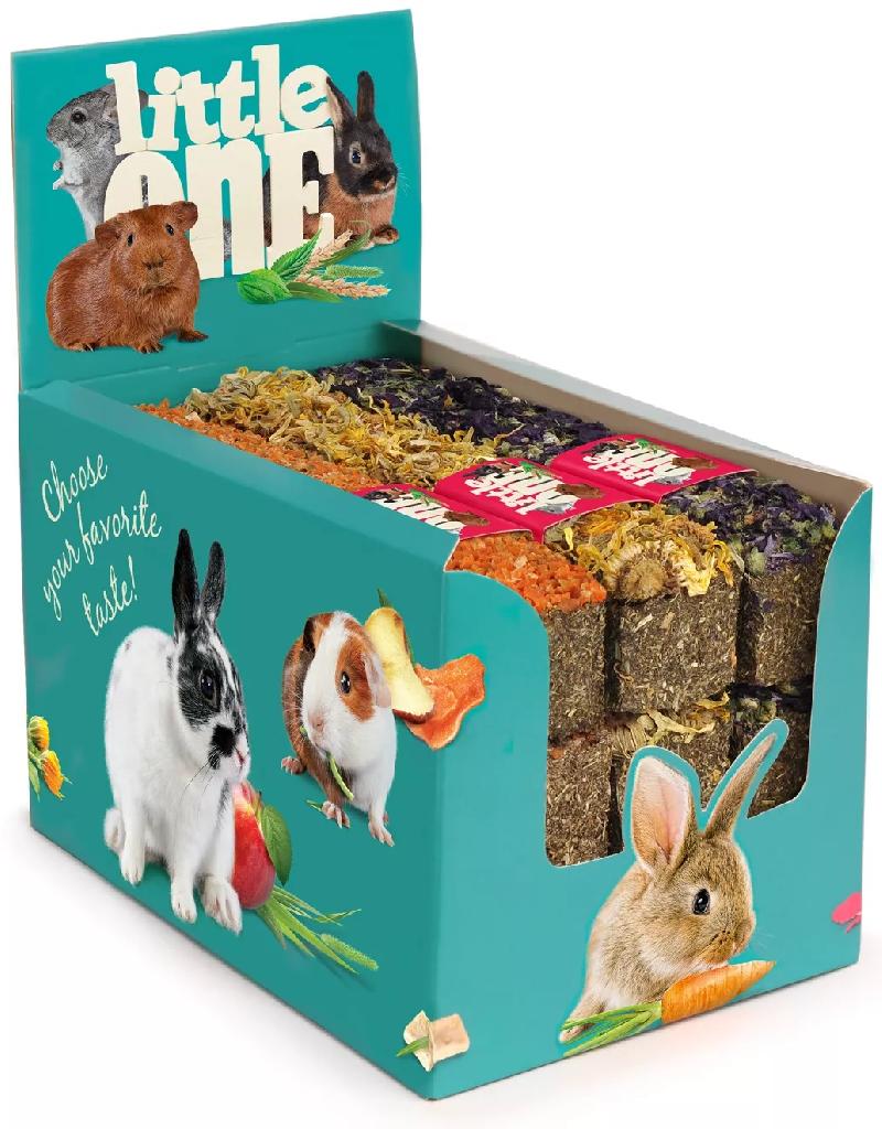 Little One Палочка из луговых трав Ассорти (морковь, календула, мальва) 85г 1шт