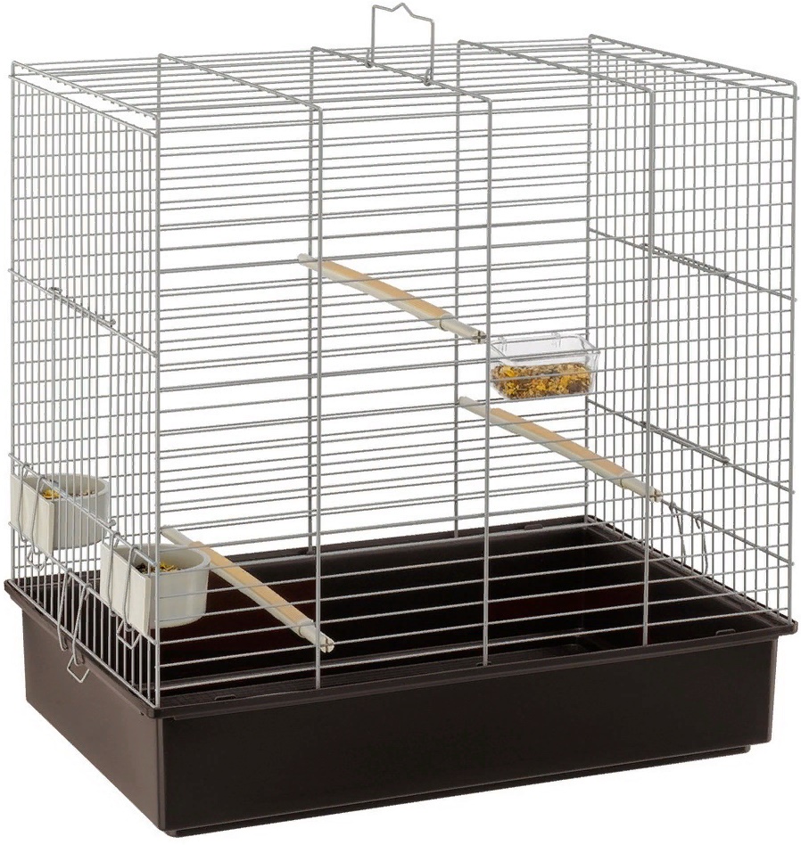 Клетка для птиц SONIA (светло-серая) 61,5*40*65см